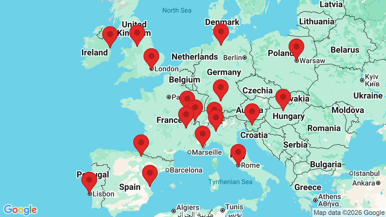 Map of the CTC centres