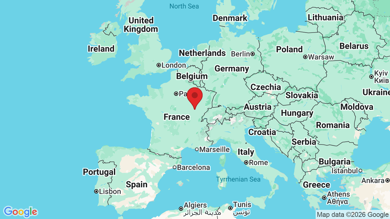 Map: Unicancer Center Georges Francois Leclerc Dijon